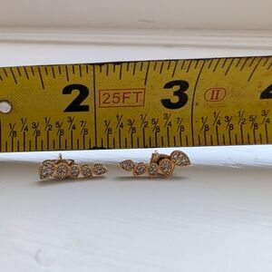 Elegant Gold and Silver Women's Earrings